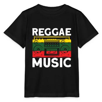 Reggae Music Jamaica Rastafari - Stanley/Stella MINI CREATOR Kids’ T-Shirt - black - Front - Mikhail (115cm)