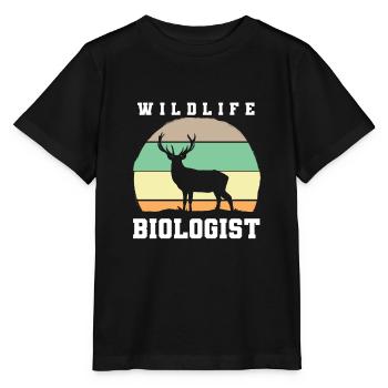 Biologiste de la faune Wildtierbiologe - T-shirt bio MINI CREATOR Stanley/Stella Enfant - noir - Devant - Mikhail (115cm)