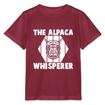 The Alpaca Whisperer Alpaca Owner - Stanley/Stella MINI CREATOR Kids’ T-Shirt - burgundy - Front - Kain (125cm)
