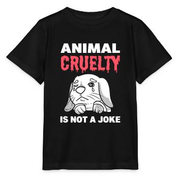 Against cruelty to animals: animal rights activist - Stanley/Stella MINI CREATOR Kids’ T-Shirt - black - Front - Mikhail (115cm)