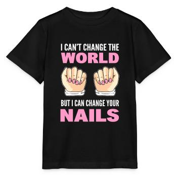 Nail beauty salon manicure - Stanley/Stella MINI CREATOR Kids’ T-Shirt - black - Front - Mikhail (115cm)