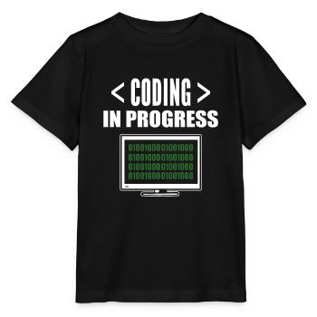 Programmierung und Codierung IT-Spezialist - Stanley/Stella Kinder T-Shirt MINI CREATOR  - Schwarz - Vorne - Mikhail (115cm)