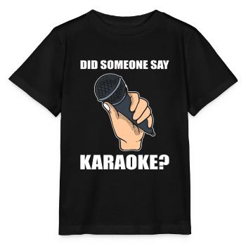 Diva amateur de karaoké - T-shirt bio MINI CREATOR Stanley/Stella Enfant - noir - Devant - Mikhail (115cm)