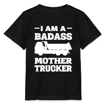 Badass Camionneur Chauffeur de camion - T-shirt bio MINI CREATOR Stanley/Stella Enfant - noir - Devant - Mikhail (115cm)