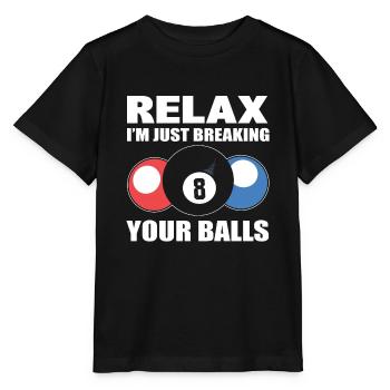 Pool players, billiards players - Stanley/Stella MINI CREATOR Kids’ T-Shirt - black - Front - Mikhail (115cm)