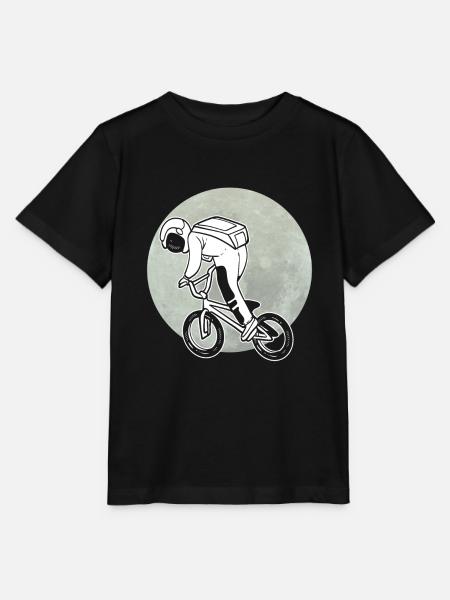 Astronauten fahren Raumfahrer - Stanley/Stella Kinder T-Shirt MINI CREATOR  - Schwarz