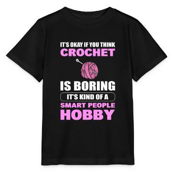 Häkeln Hobby Häkeln - Stanley/Stella Kinder T-Shirt MINI CREATOR  - Schwarz - Vorne - Mikhail (115cm)