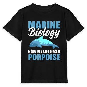 Cool ocean animal marine biologist - Stanley/Stella MINI CREATOR Kids’ T-Shirt - black - Front - Mikhail (115cm)