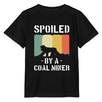 Frau von Minenarbeiter Ehepartner - Stanley/Stella Kinder T-Shirt MINI CREATOR  - Schwarz - Vorne - Mikhail (115cm)