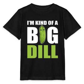 Je suis un peu un comédien de Big Dill - T-shirt bio MINI CREATOR Stanley/Stella Enfant - noir - Devant - Mikhail (115cm)