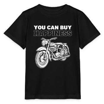 Vous pouvez acheter Happiness Motorcycle - T-shirt bio MINI CREATOR Stanley/Stella Enfant - noir - Devant - Mikhail (115cm)