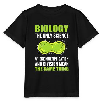 Funny Science Recherche en biologie - T-shirt bio MINI CREATOR Stanley/Stella Enfant - noir - Devant - Mikhail (115cm)