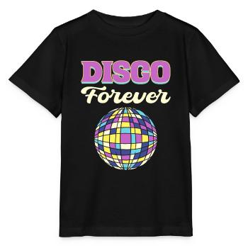 Disco Forever Disco Fanatic - T-shirt bio MINI CREATOR Stanley/Stella Enfant - noir - Devant - Mikhail (115cm)