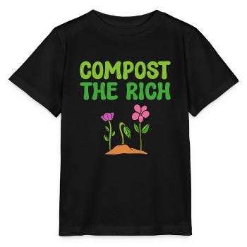 Compost The Rich Green Activist - Stanley/Stella MINI CREATOR Kids’ T-Shirt - black - Front - Mikhail (115cm)