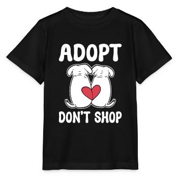 Adopt Don't Shop Haustieradoptionspezialist - Stanley/Stella Kinder T-Shirt MINI CREATOR  - Schwarz - Vorne - Mikhail (115cm)