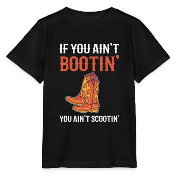 Western Cowboy-Stiefel Viehzüchter - Stanley/Stella Kinder T-Shirt MINI CREATOR  - Schwarz - Vorne - Mikhail (115cm)