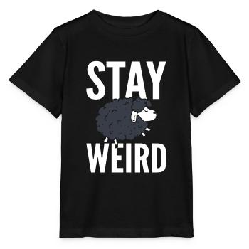 Stay Weird Hirt - Stanley/Stella Kinder T-Shirt MINI CREATOR  - Schwarz - Vorne - Mikhail (115cm)