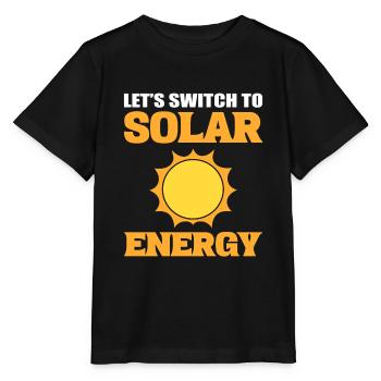 Solarenergie Energie Solarenergie -Inventar - Stanley/Stella Kinder T-Shirt MINI CREATOR  - Schwarz - Vorne - Mikhail (115cm)