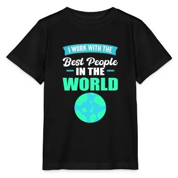 Wertschätzung der Mitarbeiter Büroangestellter - Stanley/Stella Kinder T-Shirt MINI CREATOR  - Schwarz - Vorne - Mikhail (115cm)