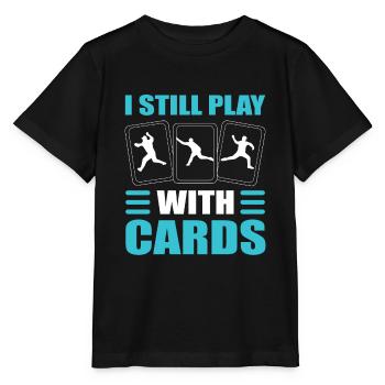 I Still Play With Cards Pitcher - Stanley/Stella Kinder T-Shirt MINI CREATOR  - Schwarz - Vorne - Mikhail (115cm)