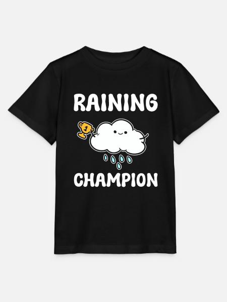 Raining Champion Wettervorhersage - Stanley/Stella Kinder T-Shirt MINI CREATOR - Schwarz