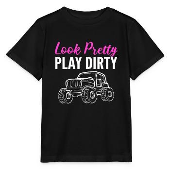 Look Pretty Play Dirty Schlammbegeisterter - Stanley/Stella Kinder T-Shirt MINI CREATOR  - Schwarz - Vorne - Mikhail (115cm)