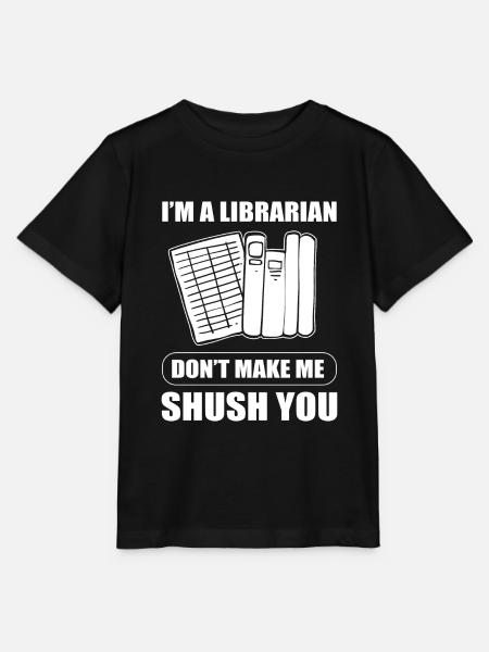 Lustiger Bibliothekar Archivar - Stanley/Stella Kinder T-Shirt MINI CREATOR  - Schwarz