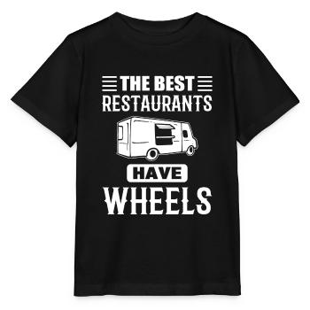 Restaurant auf Rädern Koch oder Kochen - Stanley/Stella Kinder T-Shirt MINI CREATOR  - Schwarz - Vorne - Mikhail (115cm)