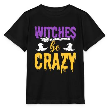 Witches Be Crazy Hexerei-Enthusiast - Stanley/Stella Kinder T-Shirt MINI CREATOR  - Schwarz - Vorne - Mikhail (115cm)