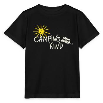 Camping Kind Wohnmobil - Stanley/Stella Kinder T-Shirt MINI CREATOR  - Schwarz - Vorne - Mikhail (115cm)