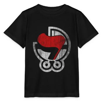 anti-fascist baby action - Stanley/Stella MINI CREATOR Kids’ T-Shirt - black - Front - Mikhail (115cm)