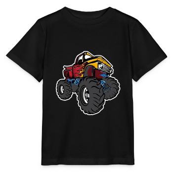 Monster truck - Stanley/Stella MINI CREATOR Kids’ T-Shirt - black - Front - Mikhail (115cm)