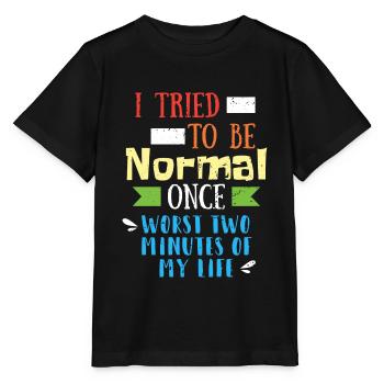 Citation drôle - T-shirt bio MINI CREATOR Stanley/Stella Enfant - noir - Devant - Mikhail (115cm)