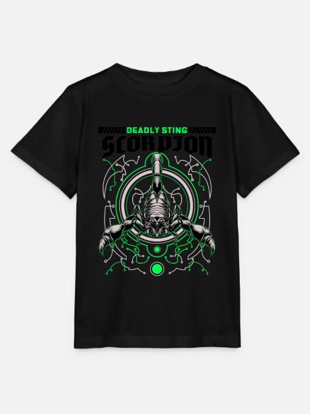 Scorpion - Stanley/Stella Kinder T-Shirt MINI CREATOR - Schwarz