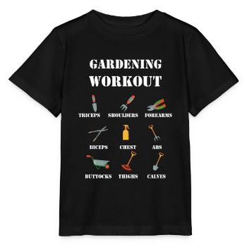 Jardinage jardinage jardinier jardinage jardinage - T-shirt bio MINI CREATOR Stanley/Stella Enfant - noir - Devant - Mikhail (115cm)