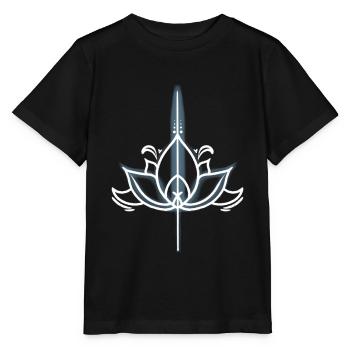 Lotus Minimalist - Stanley/Stella MINI CREATOR Kids’ T-Shirt - black - Front - Mikhail (115cm)