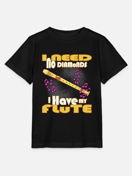 flöte blasmusik klarinette - Stanley/Stella Kinder T-Shirt MINI CREATOR - Schwarz