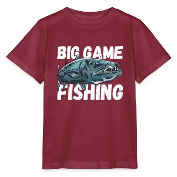 Big Game Fishing - Great Barrakuda - Stanley/Stella MINI CREATOR Kids’ T-Shirt - burgundy - Front - Kain (125cm)