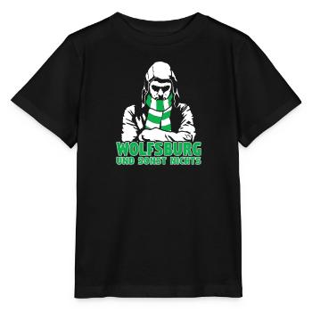 Wolfsburg und sonst nichts - Stanley/Stella Kinder T-Shirt MINI CREATOR  - Schwarz - Vorne - Mikhail (115cm)