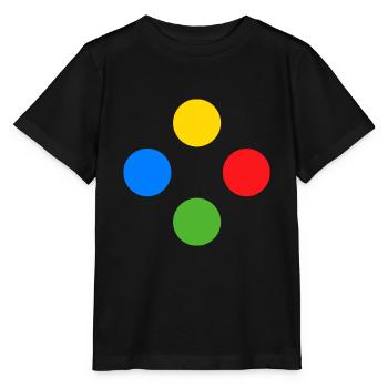 Boutons du contrôleur Gamer Gaming Console - T-shirt bio MINI CREATOR Stanley/Stella Enfant - noir - Devant - Mikhail (115cm)
