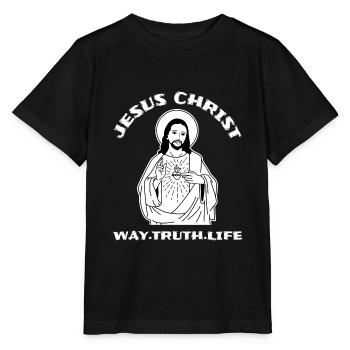 Jésus Jésus Jésus Chrétien Chrétien Chrétien - T-shirt bio MINI CREATOR Stanley/Stella Enfant - noir - Devant - Mikhail (115cm)