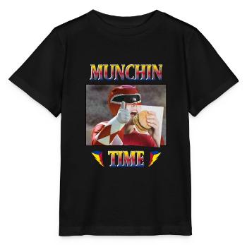 Power Rangers Munchin Time Burger Ranger Rouge - T-shirt bio MINI CREATOR Stanley/Stella Enfant - noir - Devant - Mikhail (115cm)
