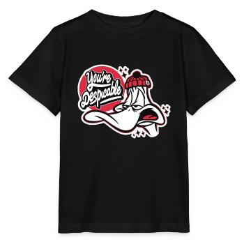 Looney Tunes Daffy Duck Despicable - Stanley/Stella MINI CREATOR Kids’ T-Shirt - black - Front - Mikhail (115cm)