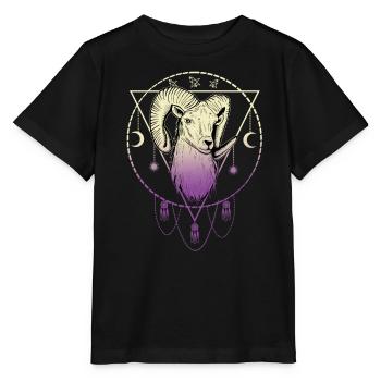Bélier Astrologie Spirituelle - T-shirt bio MINI CREATOR Stanley/Stella Enfant - noir - Devant - Mikhail (115cm)