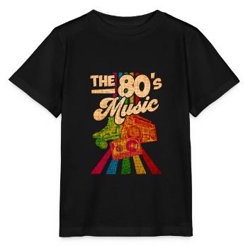 80er Jahre Lied - Stanley/Stella Kinder T-Shirt MINI CREATOR  - Schwarz - Vorne - Mikhail (115cm)