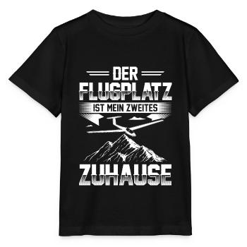 Segelflug Pilot Thermik Segelflieger Segelfliegen - Stanley/Stella Kinder T-Shirt MINI CREATOR  - Schwarz - Vorne - Mikhail (115cm)