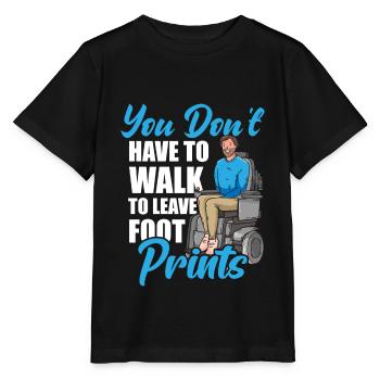 Behindert Rollstuhlfahrer Ironie - Stanley/Stella Kinder T-Shirt MINI CREATOR  - Schwarz - Vorne - Mikhail (115cm)