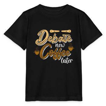 Débat Débat argumentation - T-shirt bio MINI CREATOR Stanley/Stella Enfant - noir - Devant - Mikhail (115cm)