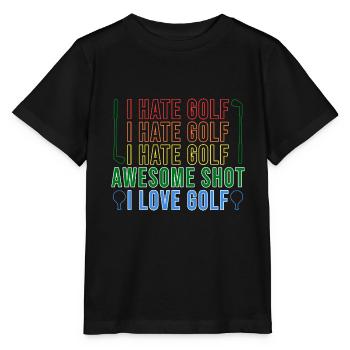 Golf Golfers Golfers - Stanley/Stella MINI CREATOR Kids’ T-Shirt - black - Front - Mikhail (115cm)
