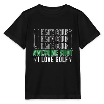 Golf Golfers Golfers - Stanley/Stella MINI CREATOR Kids’ T-Shirt - black - Front - Mikhail (115cm)